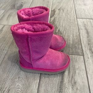 Dark pink glitter Uggs
